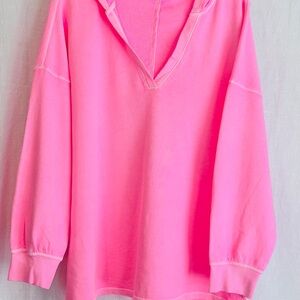 Old Navy Pink V-Neck Pullover